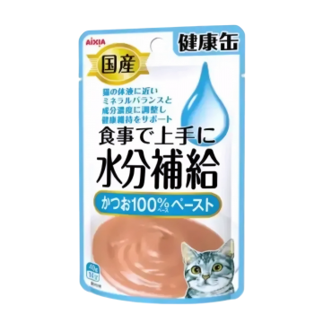 Aixia Kenko Pouch Water Supplement Skipjack Tuna Paste 40g (12 Pouches)